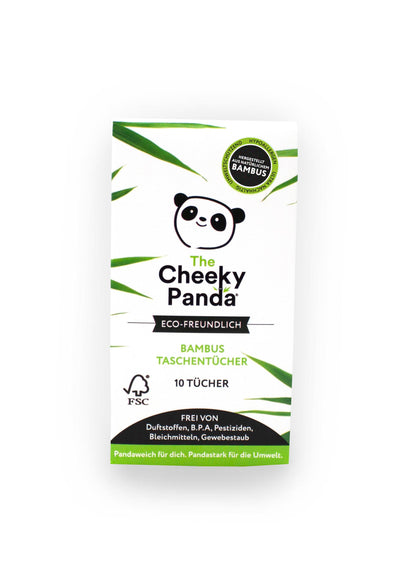 Plastikfreie Taschentücher für unterwegs, Einzelpackung - The Cheeky Panda DE