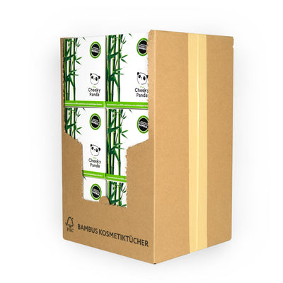 Taschentücher im praktischen Würfel, Vorratsbox | 12 Würfel | Plastikfrei - The Cheeky Panda