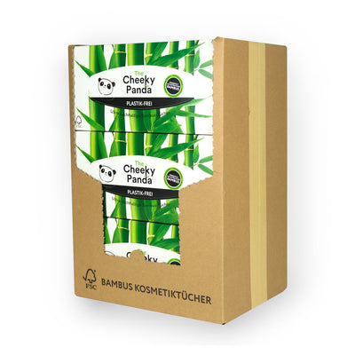 Taschentücher im praktischen Spender, Vorratsbox | 12 Packungen | Plastikfrei - The Cheeky Panda DE