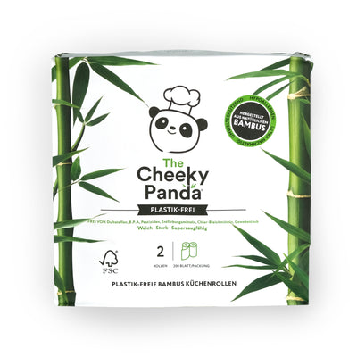 Umweltfreundliches Küchenpapier in der Vorratsbox | 10 Rollen | Plastikfrei - The Cheeky Panda