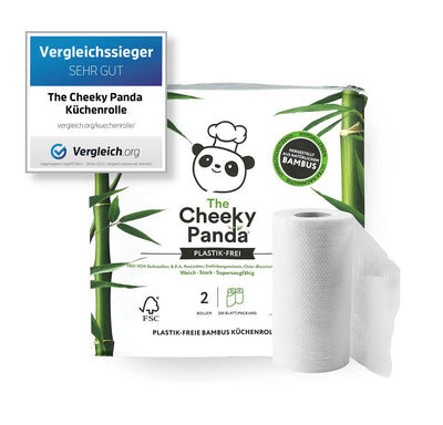 Umweltfreundliches Küchenpapier aus Bambus - 2 Rollen - The Cheeky Panda DE